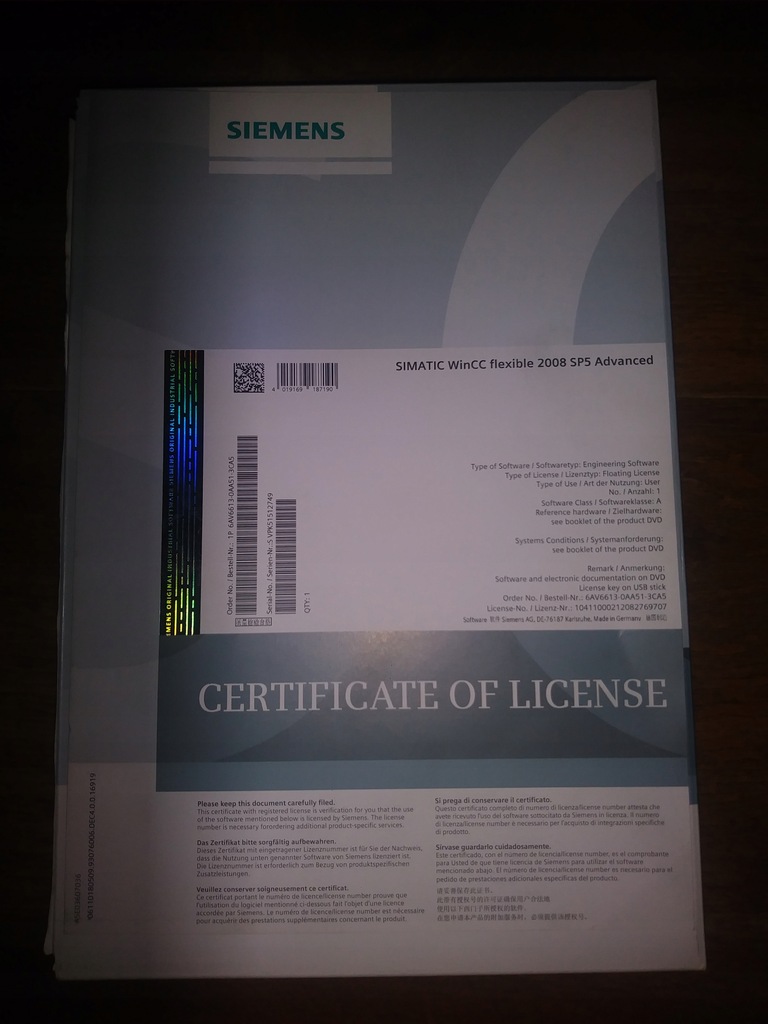 SIEMENS WinCC FLEXIBLE 2008 ADVANCED