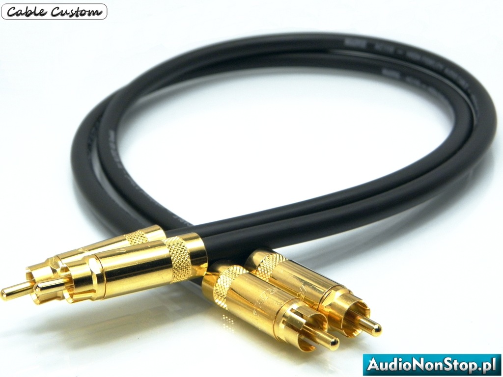 Cable Custom Gold Interkonekt RCA 2x2M AG