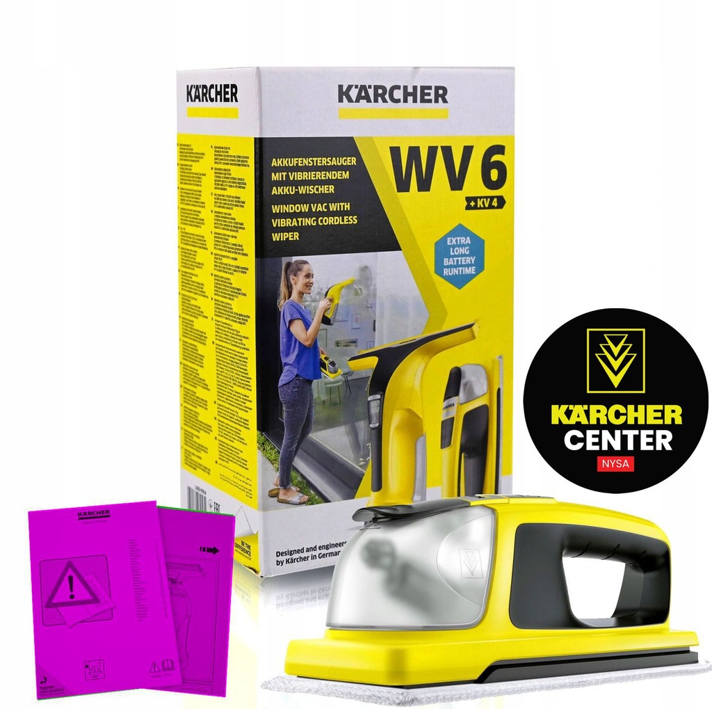 Купить СТЕКОНОМОЙКА KARCHER WV6 PLUS В ПОДАРОК ​​XXL НАБОР: отзывы, фото, характеристики в интерне-магазине Aredi.ru