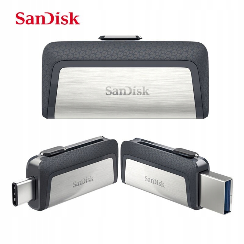 Купить Флэш-накопитель SanDisk Dual Drive USB-C, 64 ГБ, OTG, 150 МБ: отзывы, фото, характеристики в интерне-магазине Aredi.ru