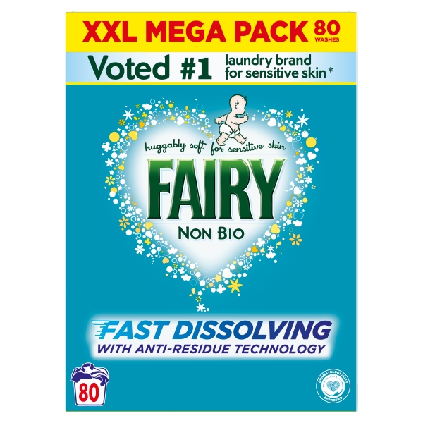 Fairy Non Bio Washing Powder 4,400kg 80 Prań
