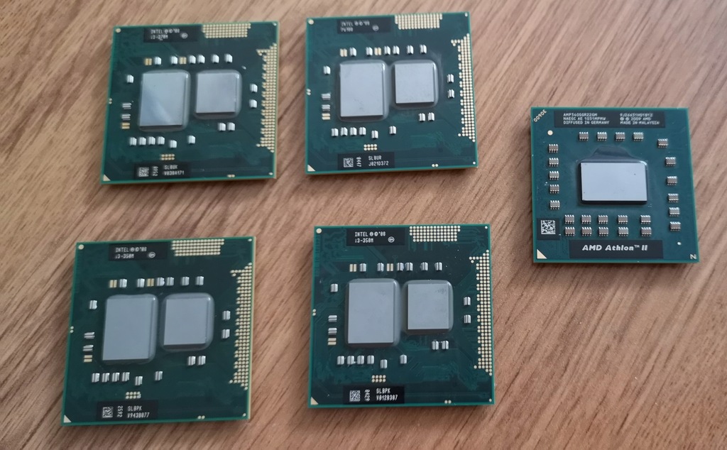 Procesor Intel P6100, Intel 350M, 370M, AMD P340