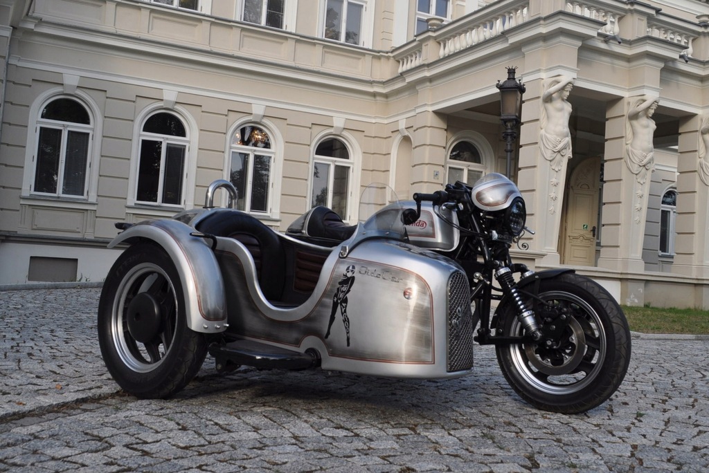 Sidecar Motocykl Z Wozkiem Bocznym Custom Honda 8470322697 Oficjalne Archiwum Allegro