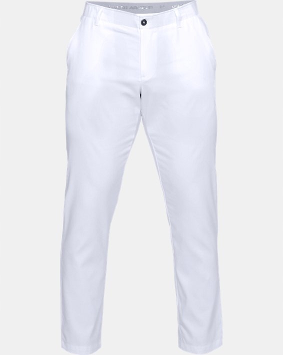Under Armour Białe męskie spodnie do golfa 40/34