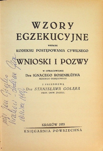 Wzory egzekucyjne według kodeksu postępowania