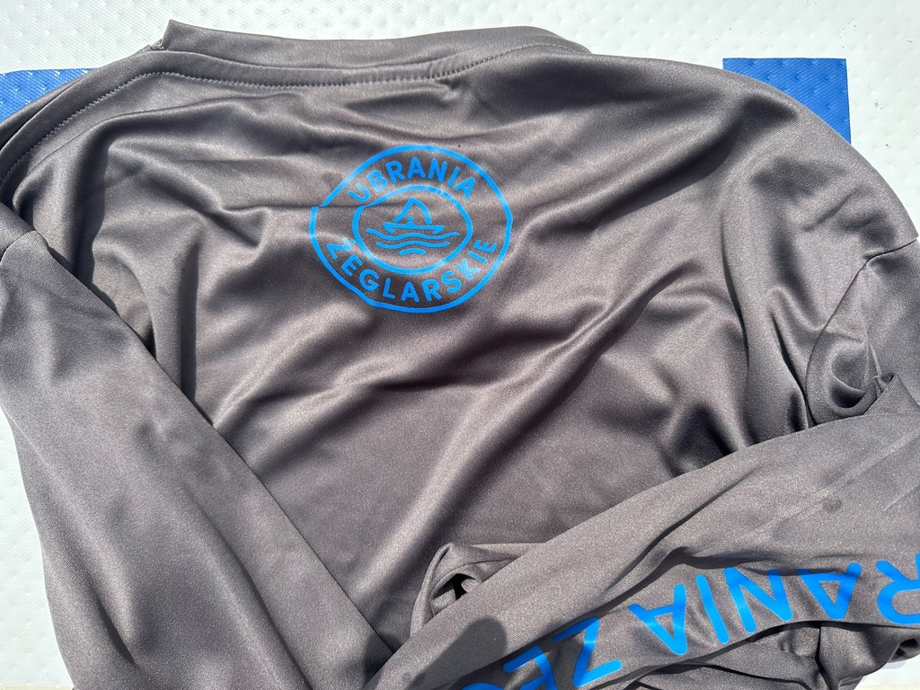 Koszulka techniczna Ubrania Żeglarskie, długi r. rozm XL, kolor szary