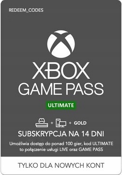 XBOX GAME PASS ULTIMATE 14 DNI