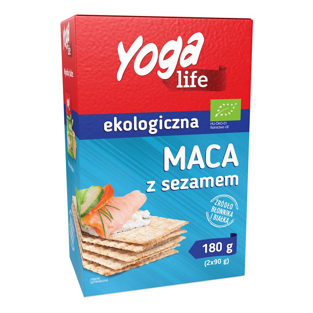 PIECZYWO MACA Z SEZAMEM BIO 180 g - YOGA LIFE