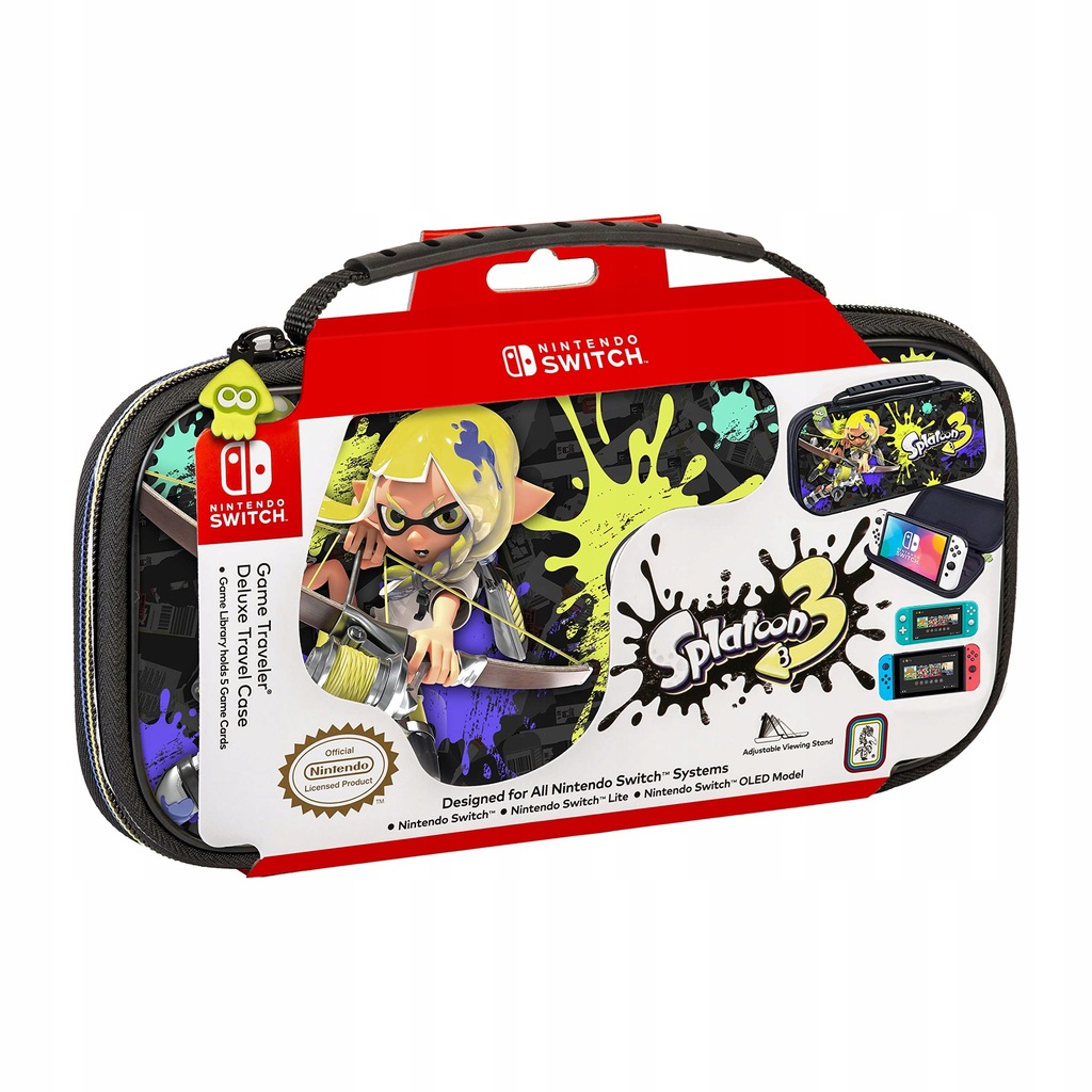 NINTENDO Game Traveler Splatoon 3 Switch Case - Switch OLED Case for Switch