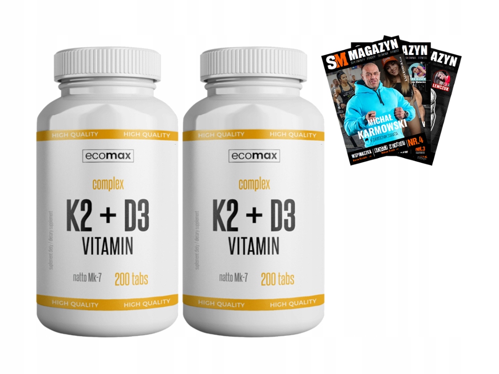VITAMIN K2 + D3 + OMEGA 3 ZESTAW WITAMIN 7802637124