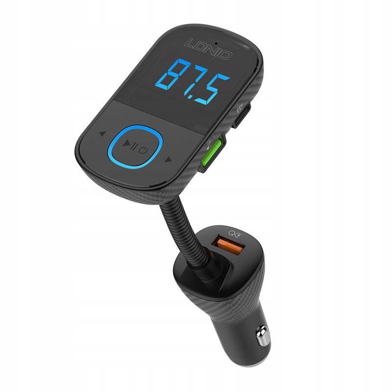 Transmiter FM LDNIO Bluetooth C705Q 2USB, USB-C +