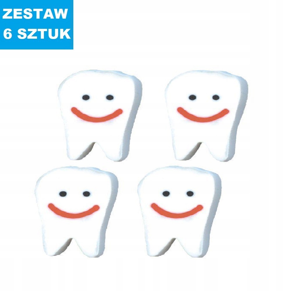 GUMKI SZKOLNE "ZĄBKI-SMILE" - 6 szt.