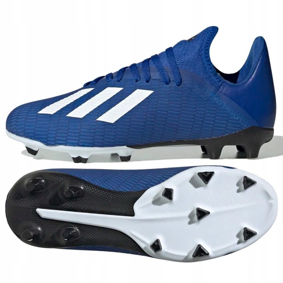 Buty adidas X 19.3 FG J EG7152 - NIEBIESKI; 36