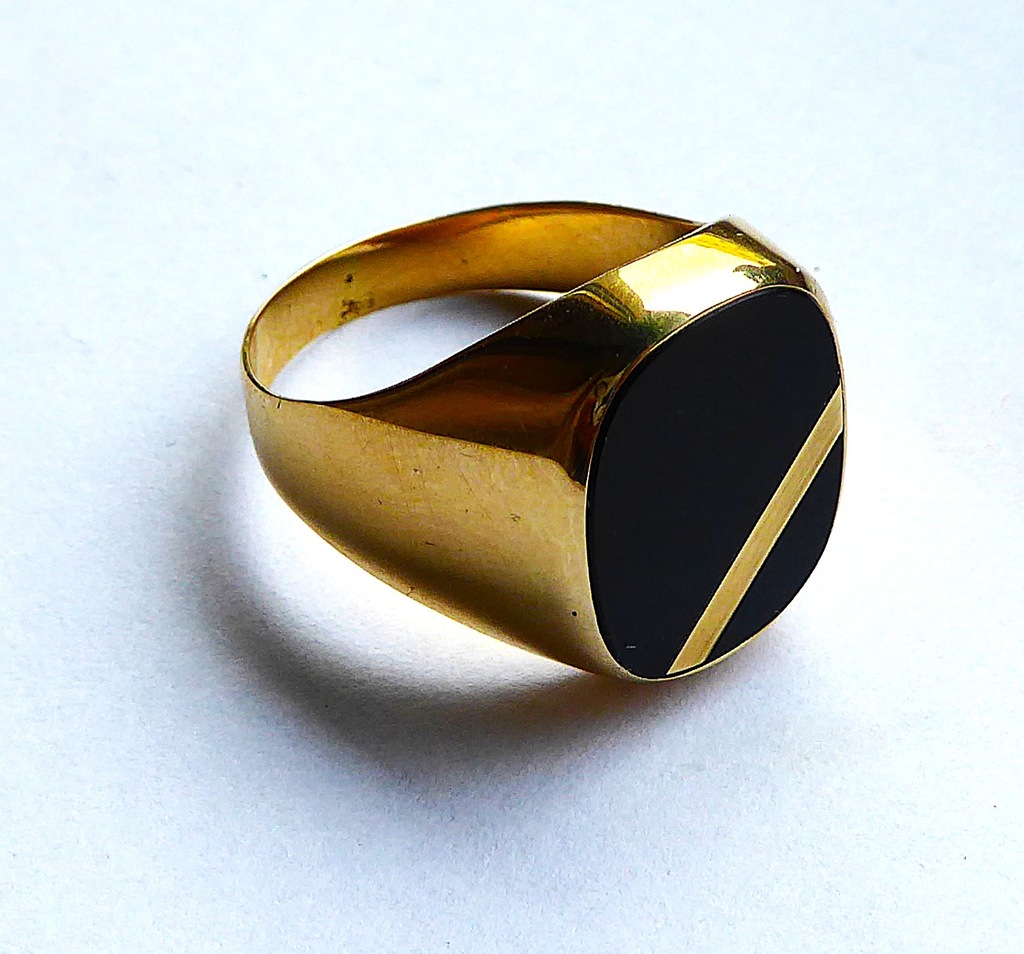 SYGNET PRODUKCJI W.KRUK ZŁOTO 14 kt srednica 20 mm