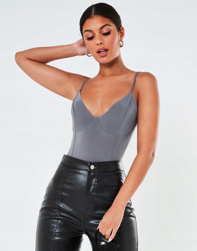 P8G043 MISSGUIDED TALL__MK1 SZARE BODY STRINGI__M