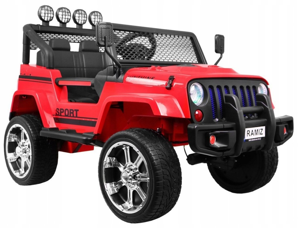 Dwuosobowe Auto na akumulator JEEP 4x4 SILNIKI 45W