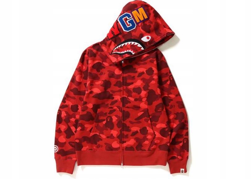 bluza bape shark hoodie