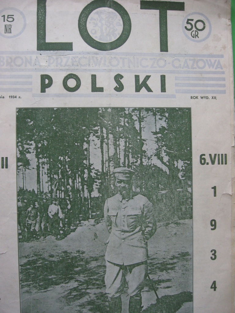 LOT POLSKI Obrona Przeciwlotniczo-Gazowa 1934