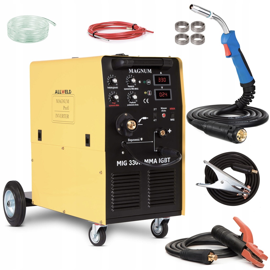 Spawarka MIG MAG MIGOMAT MAGNUM 330A MMA FLUX IGBT - 11186374534 ...