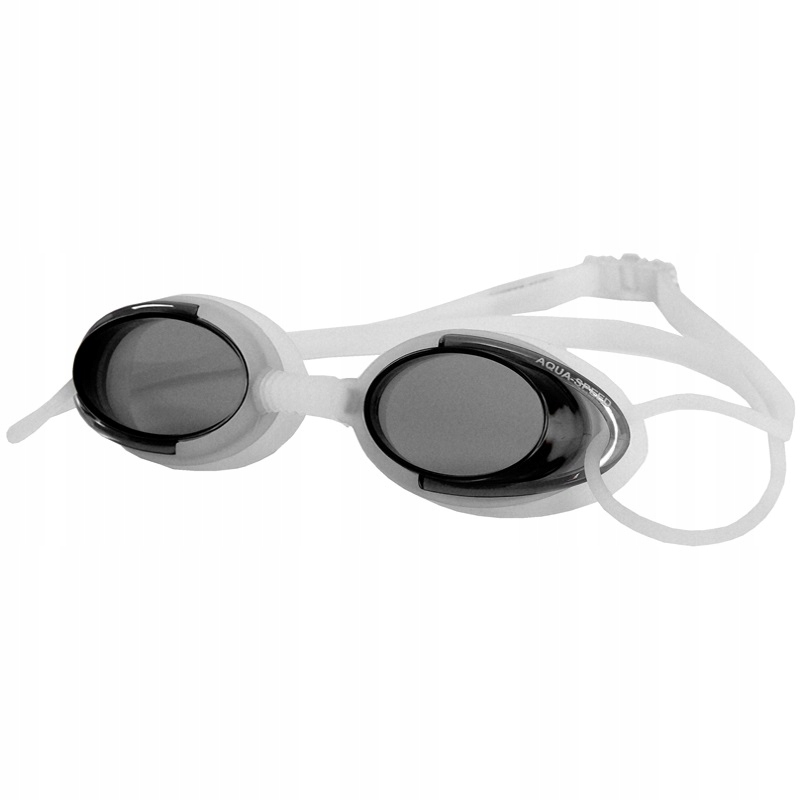 Okulary pływackie Aqua-speed Malibu biało czarne 5