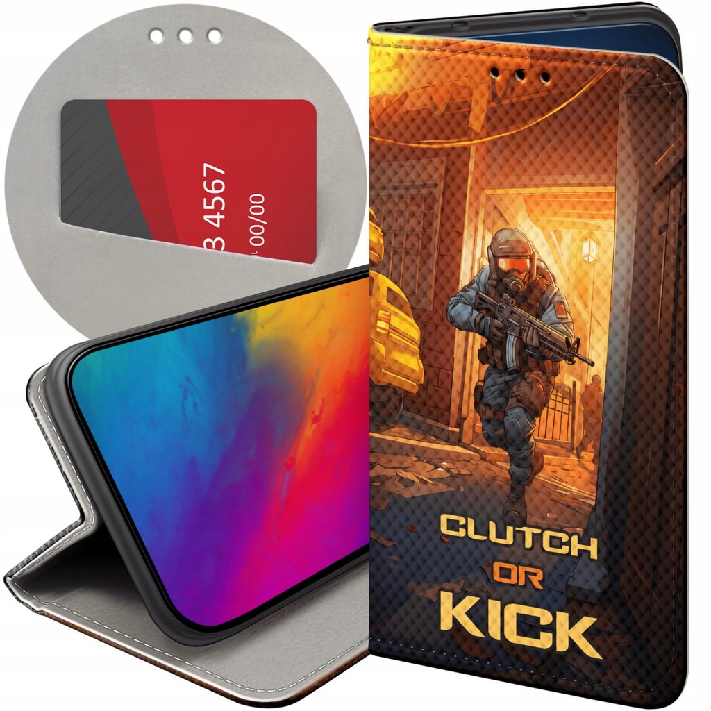 ETUI Z KLAPKĄ DO SAMSUNG GALAXY M13 WZORY CS GO COUNTER-STRIKE FUTERAŁ CASE