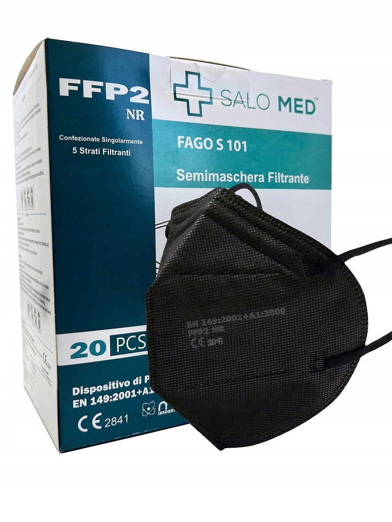 SALO MED Maseczki FFP2 certyfikat CE 2841 20 szt