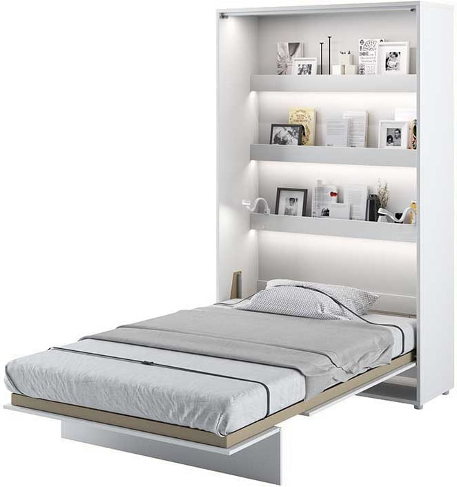 Półkotapczan Biały Pionowy 120x200 Bed Concept