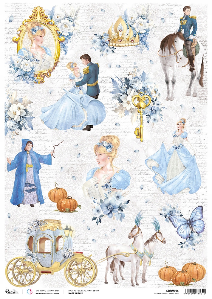 Papier ryżowy Ciao Bella A3 CBRM096