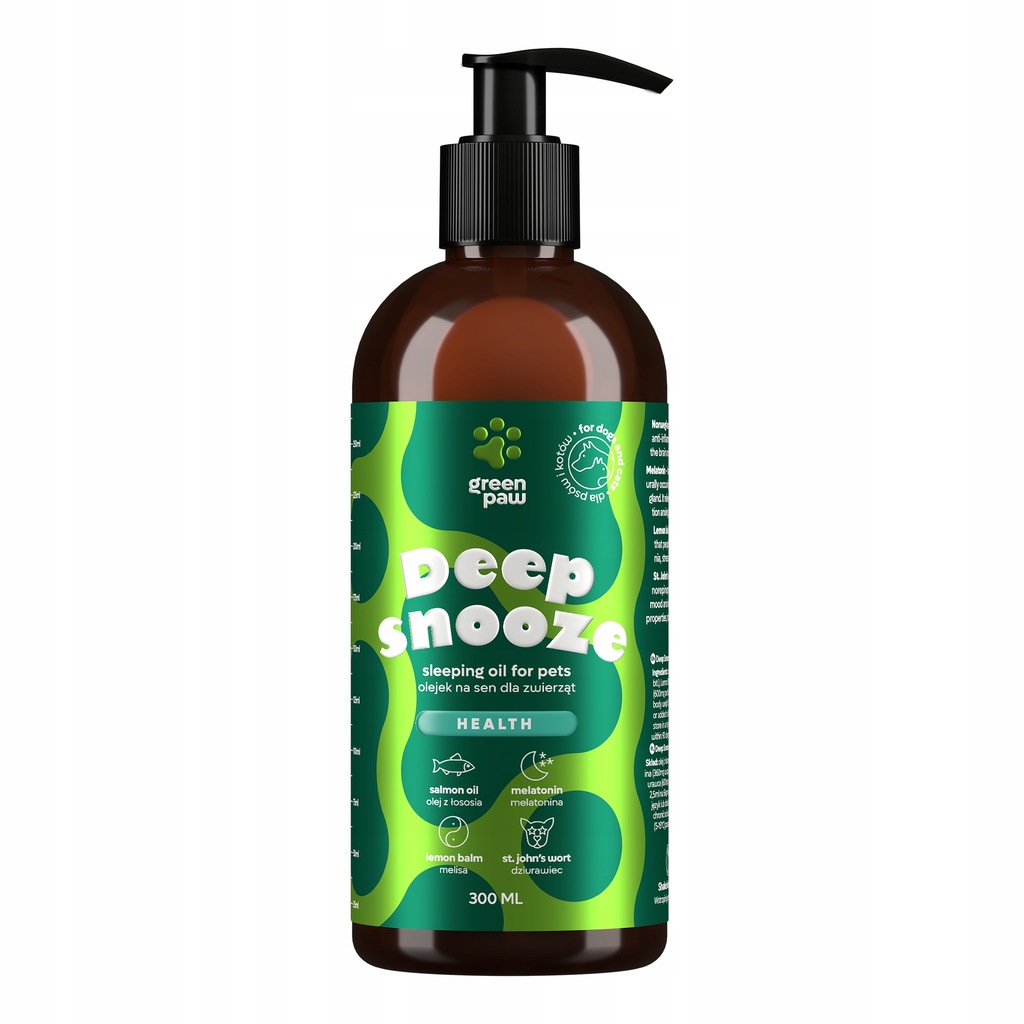 Oleje i tłuszcze dla kota, dla psa Green Paw olej 300 ml *data do 10.05.24r