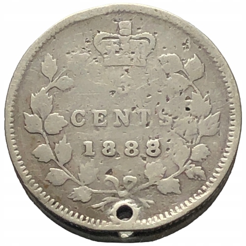 53332. Kanada - 5 centów - 1888r. - Ag.