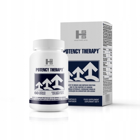 Potency Therapy pomaga wywołać i wzmocnić erekcję suplement diety 60 kapsuł