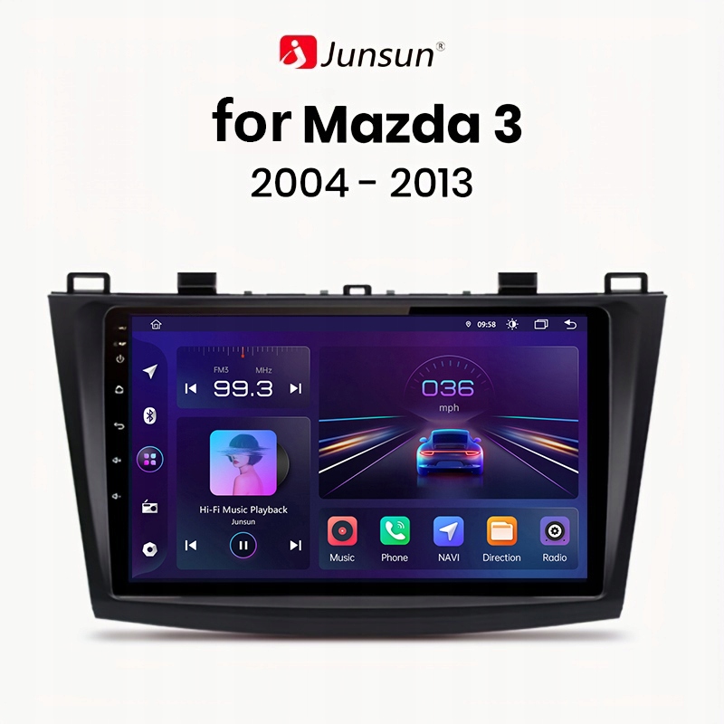 Radio for Mazda3 bk CarPlay Android Auto 1+32G B 14323340125