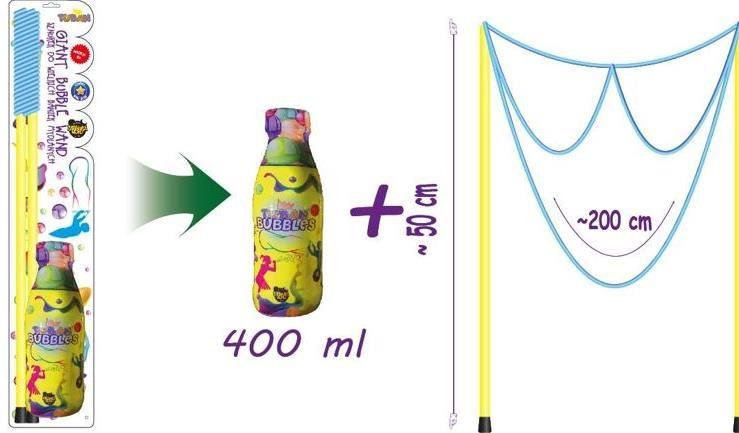 Sznurek do baniek mydlanych okulary bańki mydlane + płyn 400ml