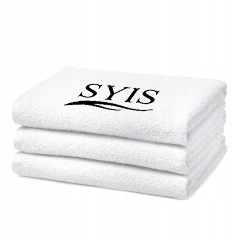 ActivShop SYIS Ręcznik frotte z logo 70x140 - biał
