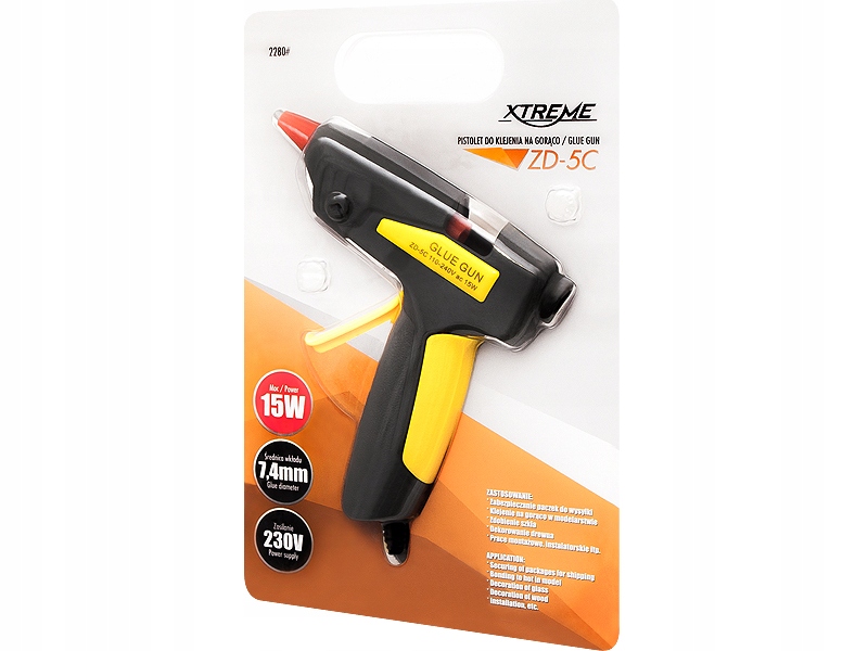 2280# Pistolet do kleju 7mm 15w zd-5c mini