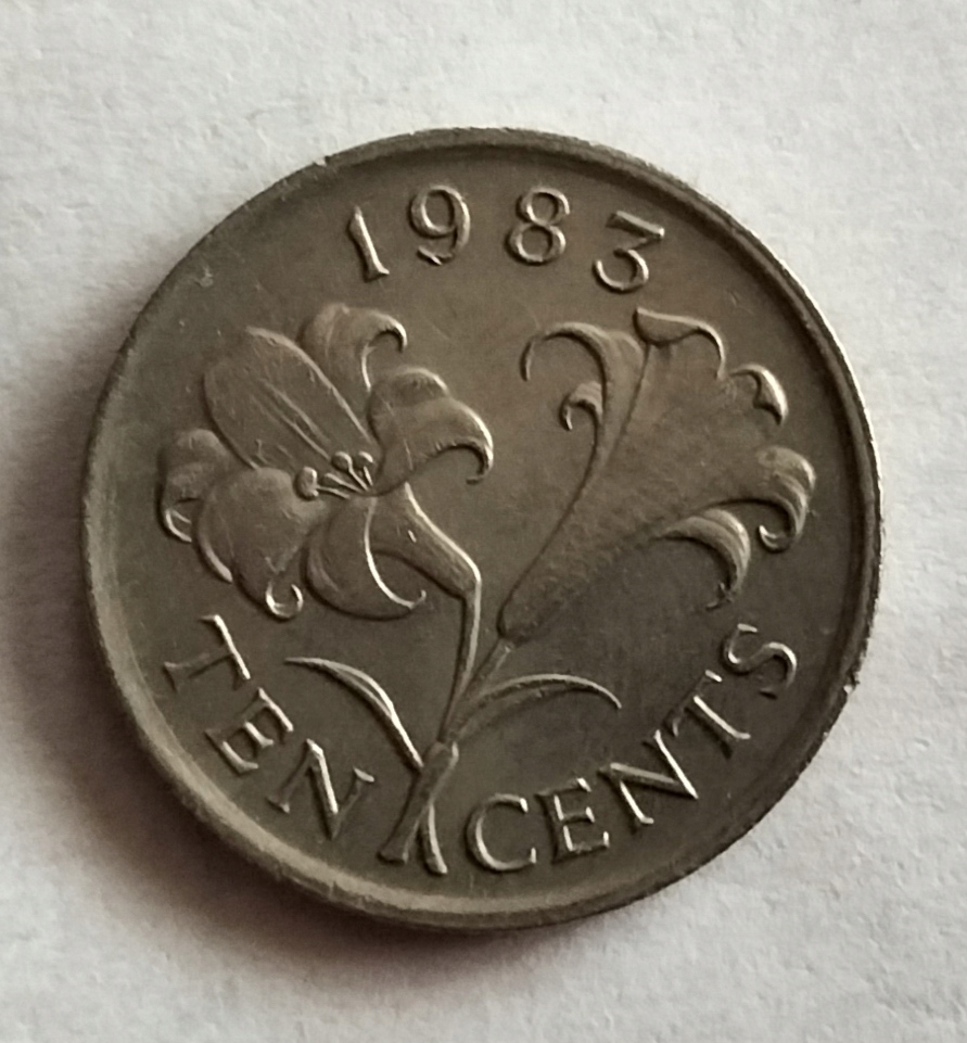 moneta Bermudy 10 cent 1983