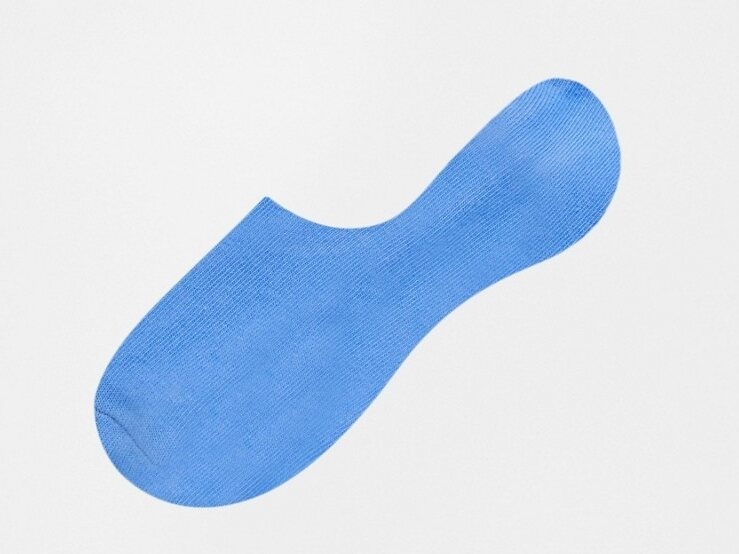 Happy Socks niebieskie skarpety stopki męskie