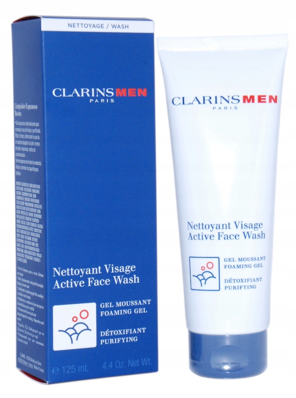 CLARINS Men Active Face Wash 125ml Żel d/mycia t