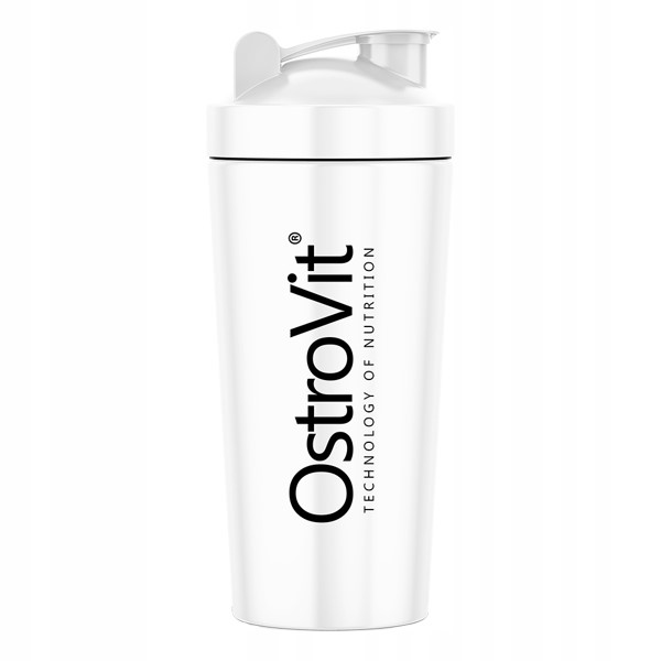 OstroVit Shaker Steel 739ml Szejker Stalowy WHITE