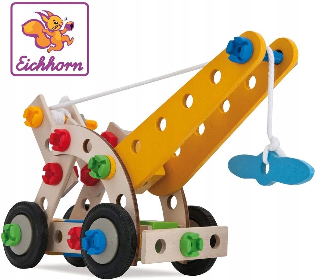Eichhorn Drewniany Zestaw Konstrukcyjny Dla Dzieci