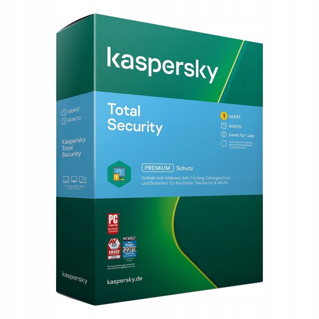 Kaspersky Total Security 2021 Pełna wersja 3 Urząd