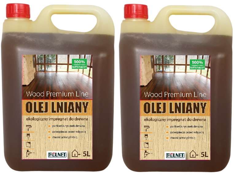 Olej lniany Impregnat drewna 10l