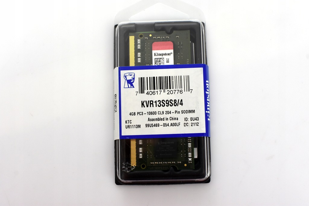 SODIMM DDR3 Kingston 4GB 1333MHz cl9 Entuzjasta