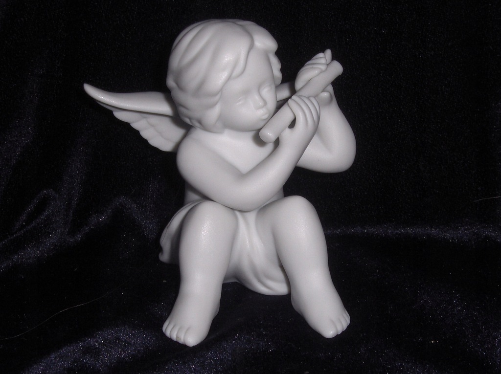 Kolekcjonerski aniołek z fletem Rosenthal 10cm
