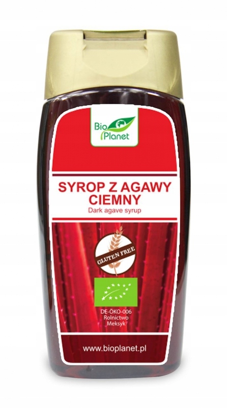 SYROP Z AGAWY CIEMNY BEZGLUTENOWY BIO 350 g (250