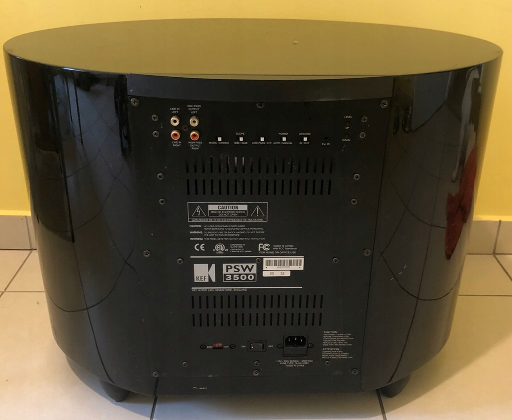 Aktywny Subwoofer KEF Psw 3500 jest moc bAss 8689478173 oficjalne archiwum Allegro