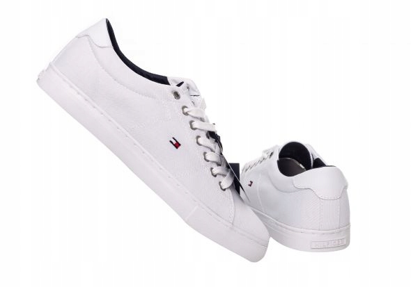 TOMMY HILFIGER BUTY MĘSKIE TRAMPKI WHITE r. 44