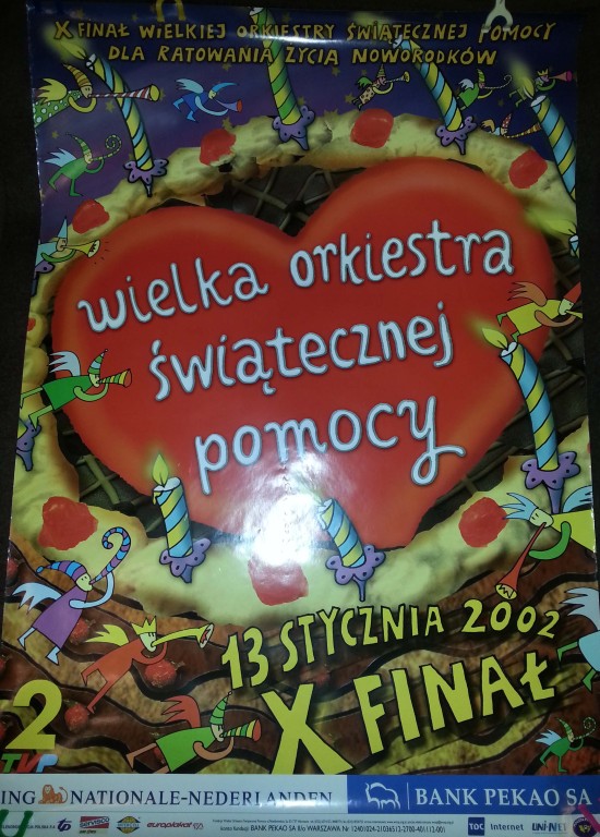 Plakat X finału WOŚP 2002