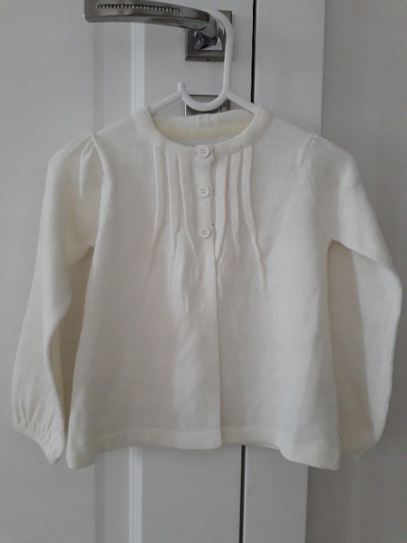 MOTHERCARE PIĘKNY SWETEREK / BOLERKO ECRU R. 98