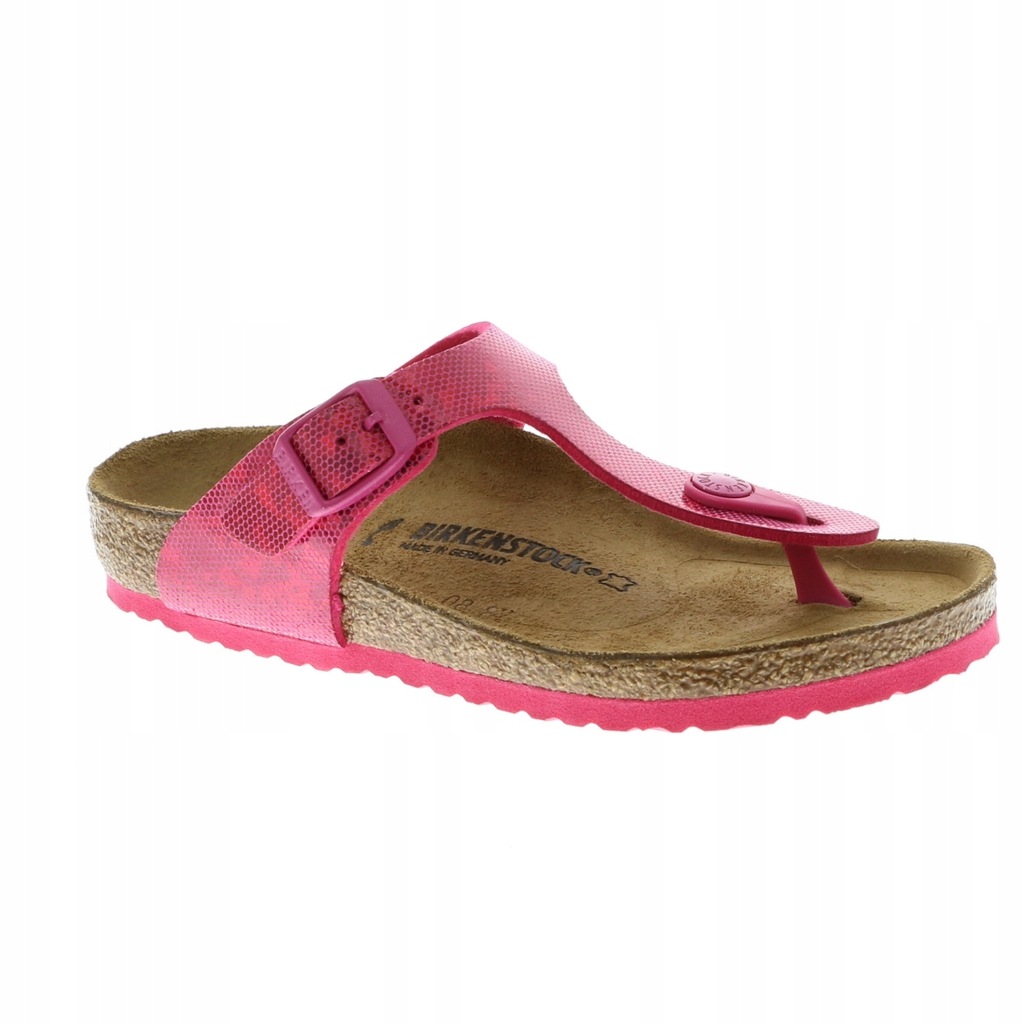 BIRKENSTOCK SANDAŁY KLAPKI GIZEH HOLOGRAM PINK 34